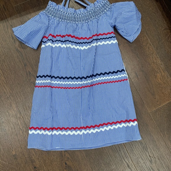 BNWT womens dress knit white blue red size small - Picture 4 of 4